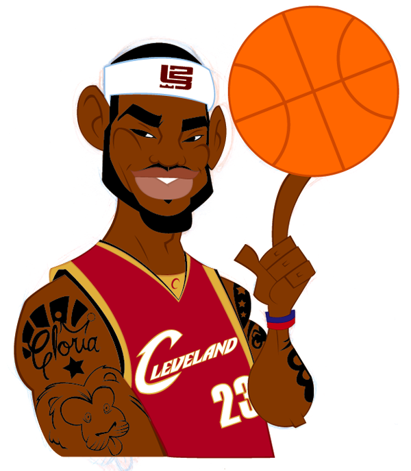 How to illustrate a lebron james cartoon character envato tuts
