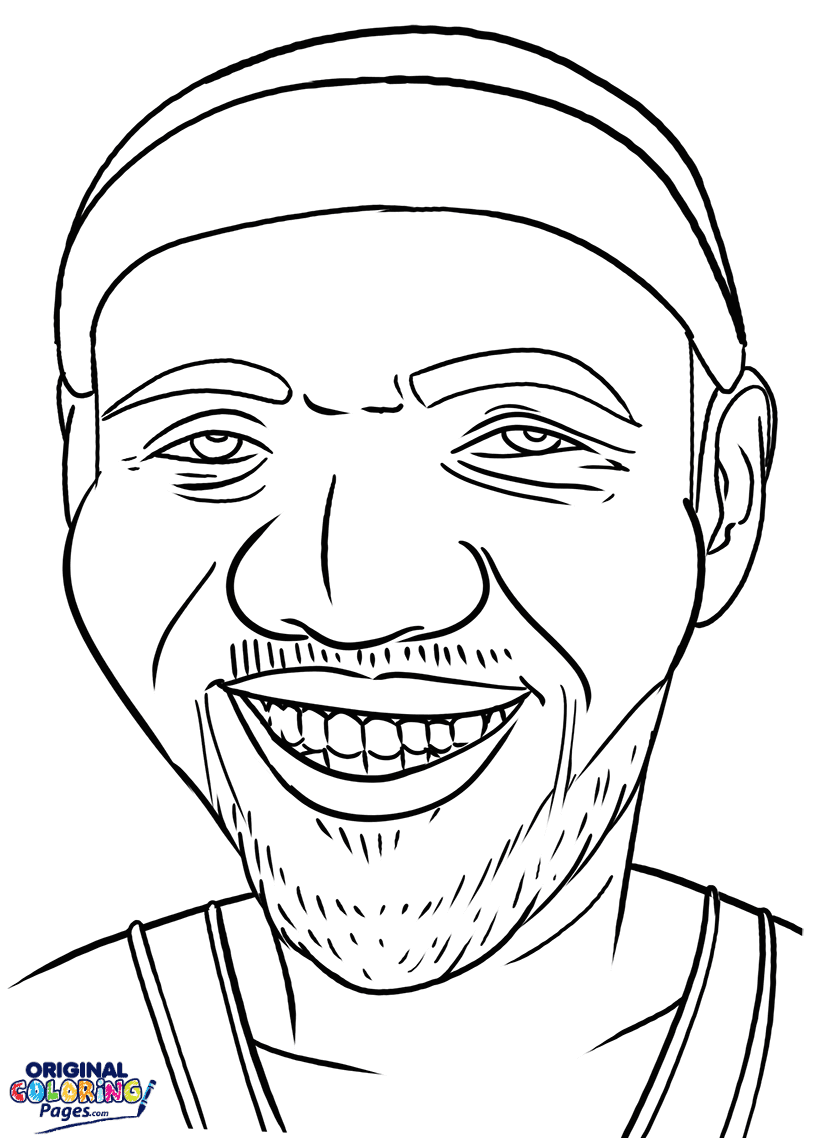 Lebron james coloring page