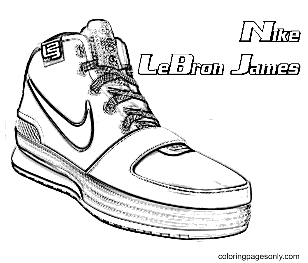 Shoe coloring pages printable for free download