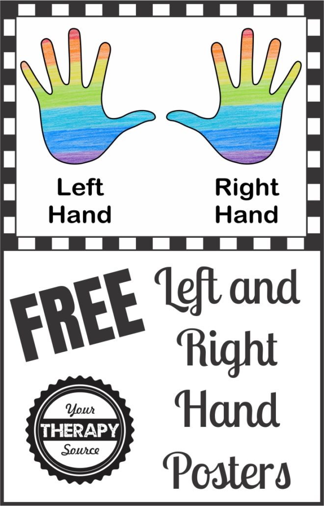 Right or left hand poster