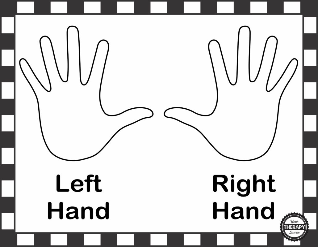 Right or left hand poster