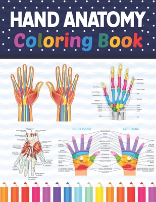 Hand anatomy coloring book incredibly detailed self