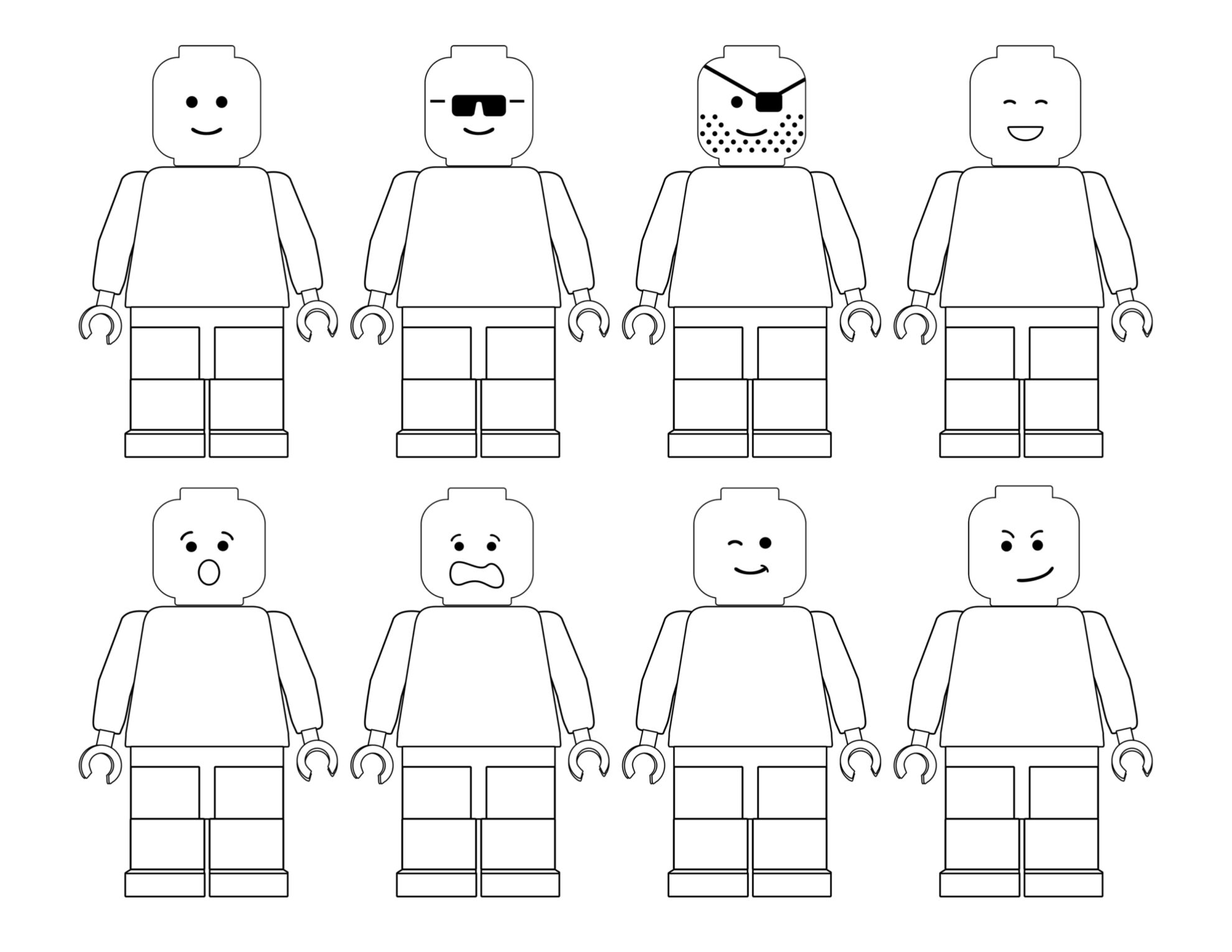 Free printable lego coloring pages