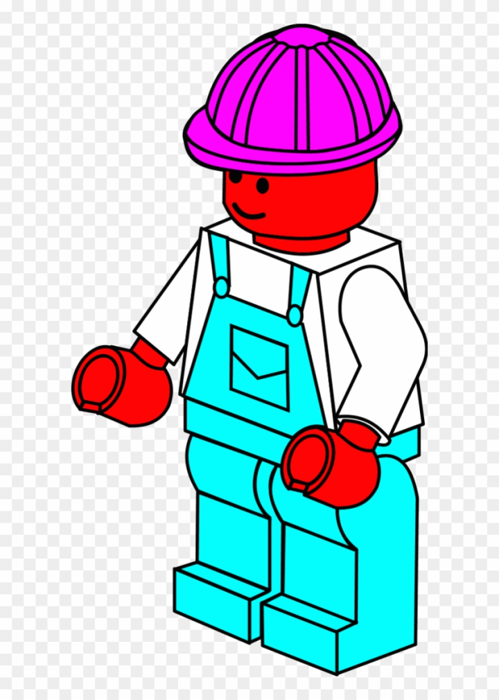 Free lego town worker clipart
