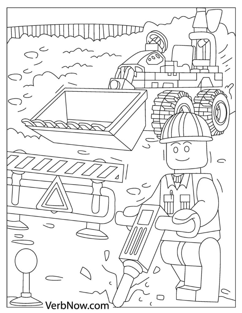Free lego coloring pages for download printable pdf