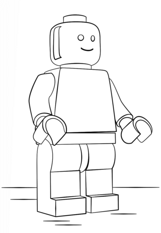 Lego man coloring page free printable coloring pages