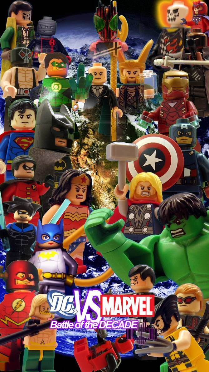 Lego dc vs marvel battle of the decade poster by digger on deviantart fond dãcran iphone disney activite enfant disney