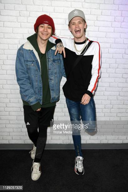 Leondre devries and charlie lenehan of the duo bars and melody news photo