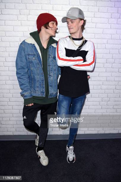 Leondre devries and charlie lenehan of the uk duo bars and melody news photo