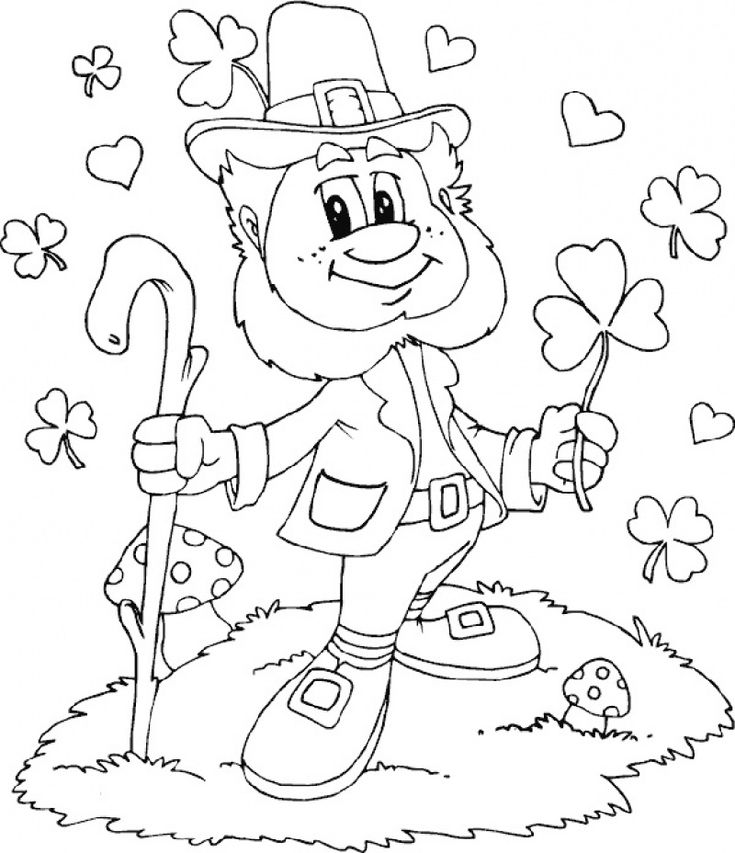 Leprechaun coloring pages free printable valentines day coloring page coloring pages st patricks coloring sheets