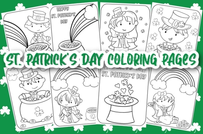 St patricks day coloring pages fun money mom
