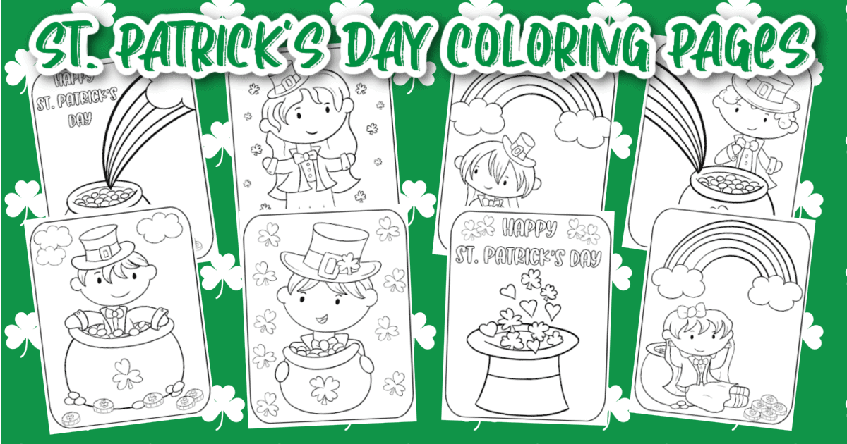 St patricks day coloring pages fun money mom