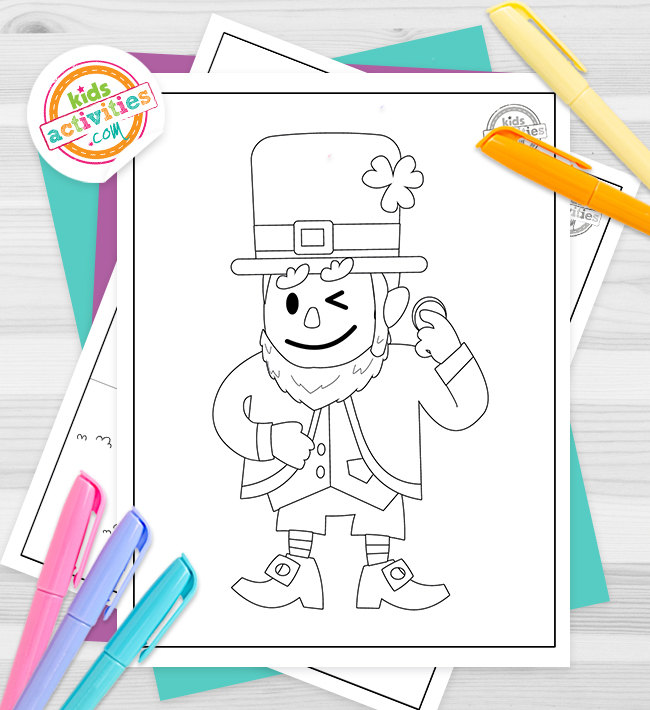 Best leprechaun coloring pages for kids kids activities blog