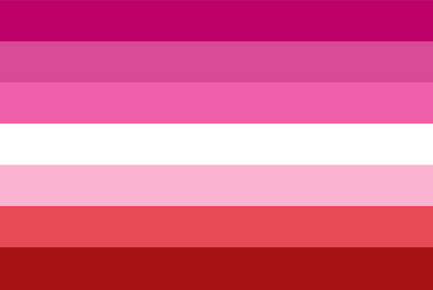 Lesbian flag illustrations clip art