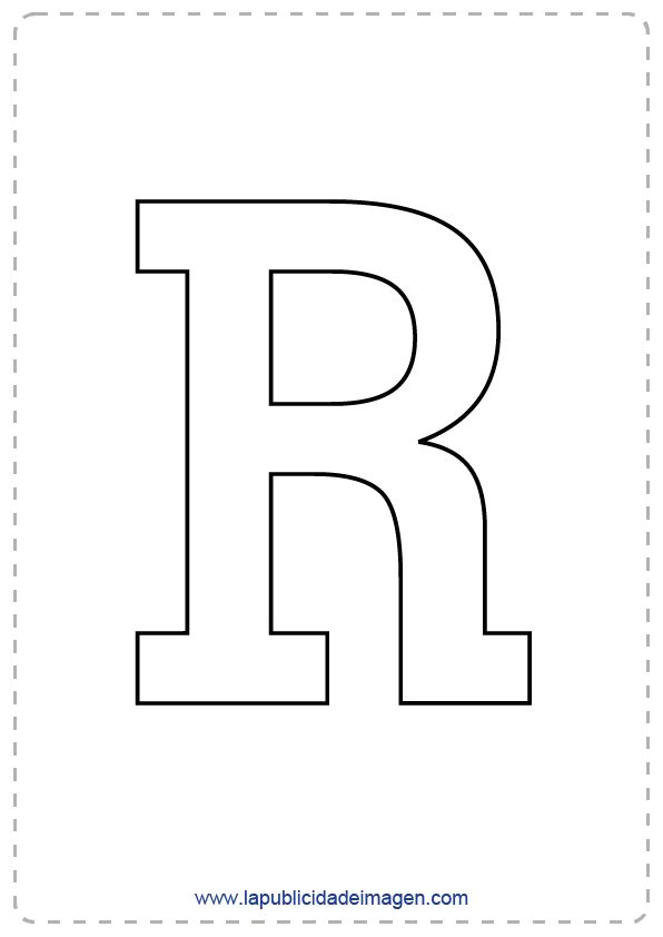 Molde de letras r plantillas de letras moldes de letras letras