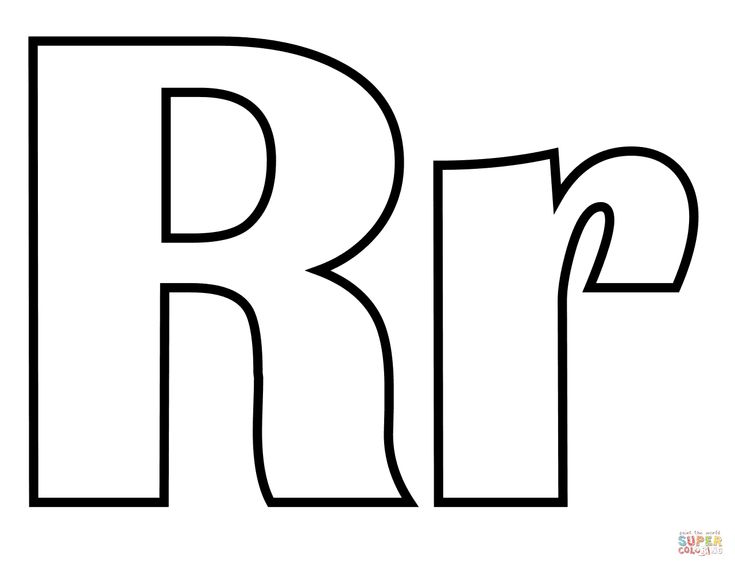 Coloring classic letter r coloring page with pag on alphabet tracers classic letter r coloring page wiâ gratis kleurplaten kleurplaten kleurplaten voor kinderen