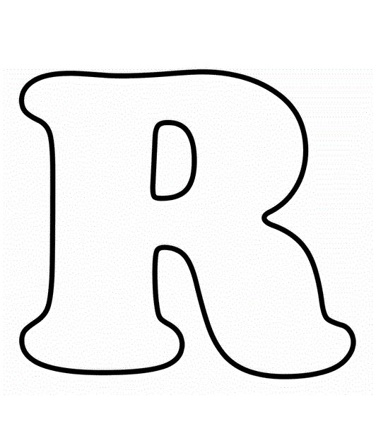 Desenhos da letra r para colorir e imprimir