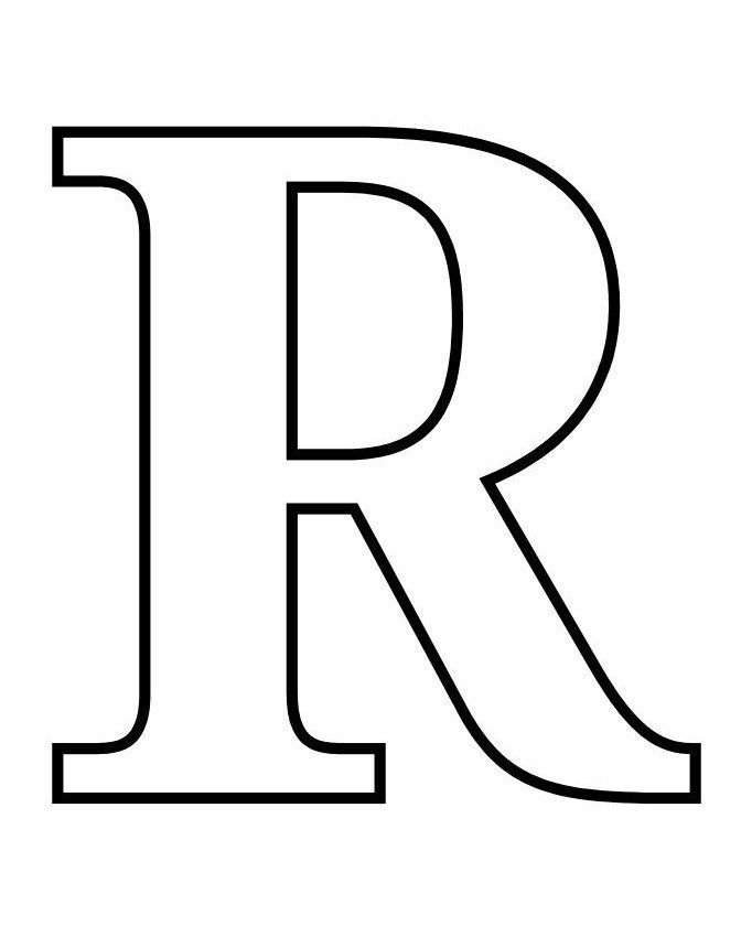 Desenhos da letra r pa colorir e imprimir