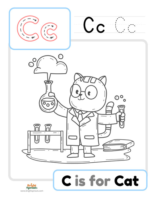 Letter c worksheets c tracing and coloring pages