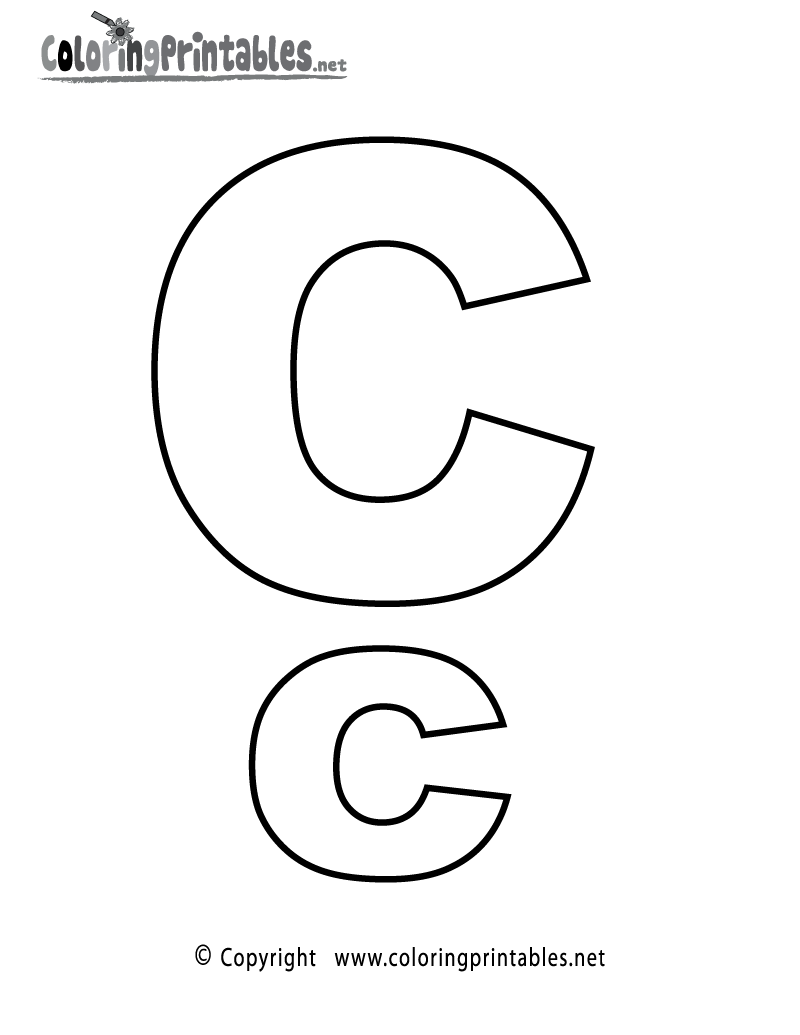 Alphabet letter c coloring page printable alphabet coloring pages lettering alphabet letter c coloring pages