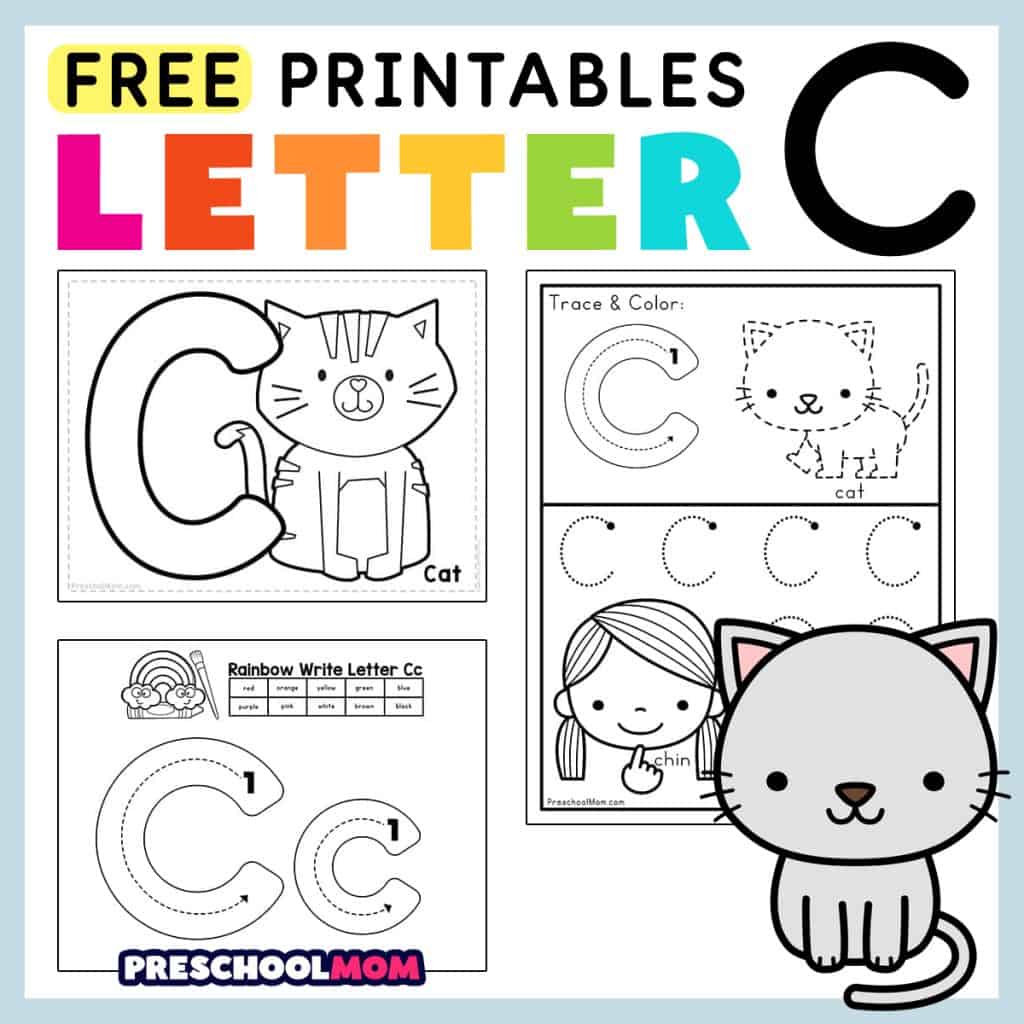 Letter c preschool printables
