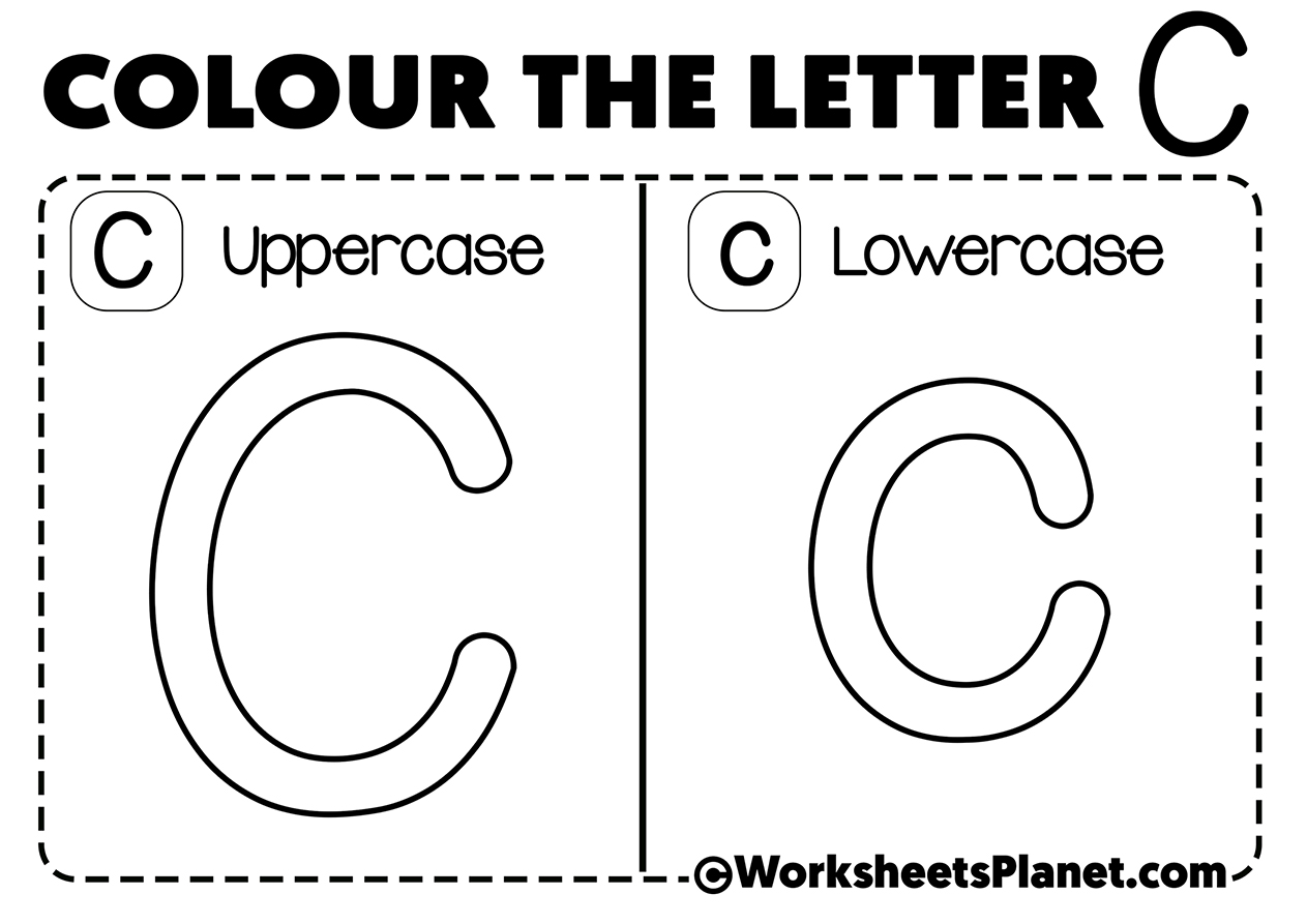 Letter c for coloring