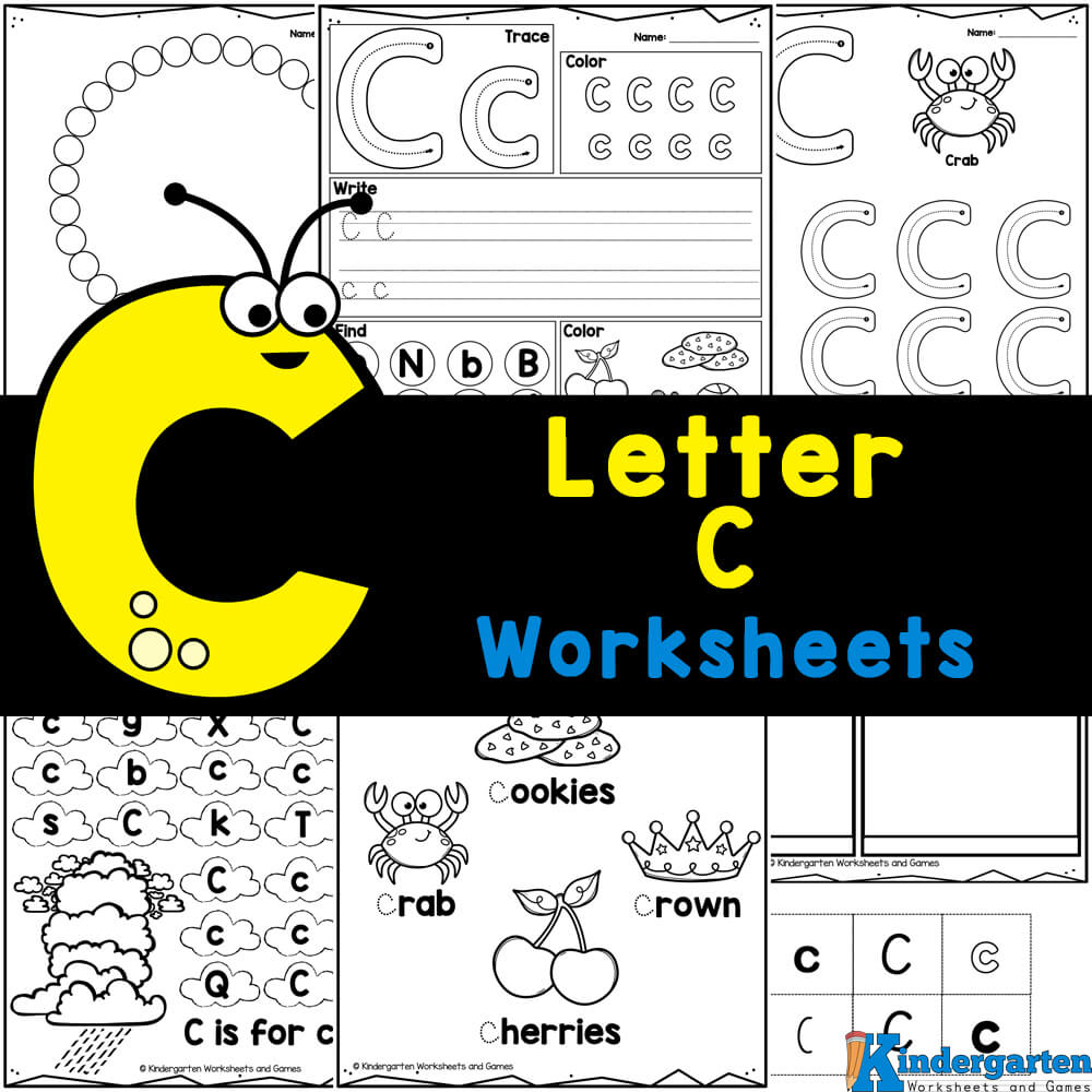Free printable letter c worksheets for kindergarten