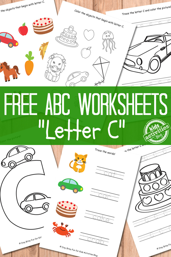 Free letter c worksheets for preschool kindergarten kids activities blog