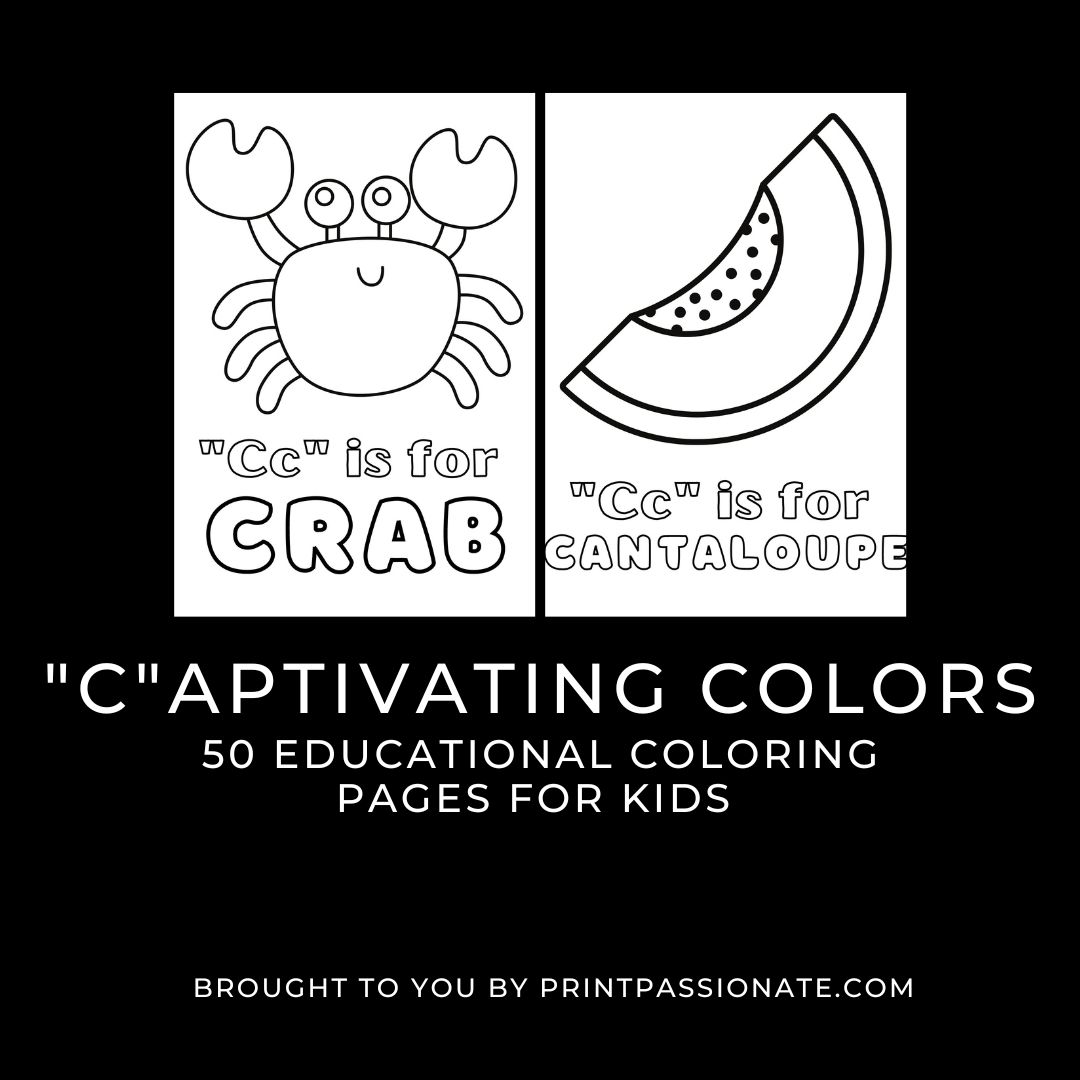 Captivating c coloring pages printable pdf