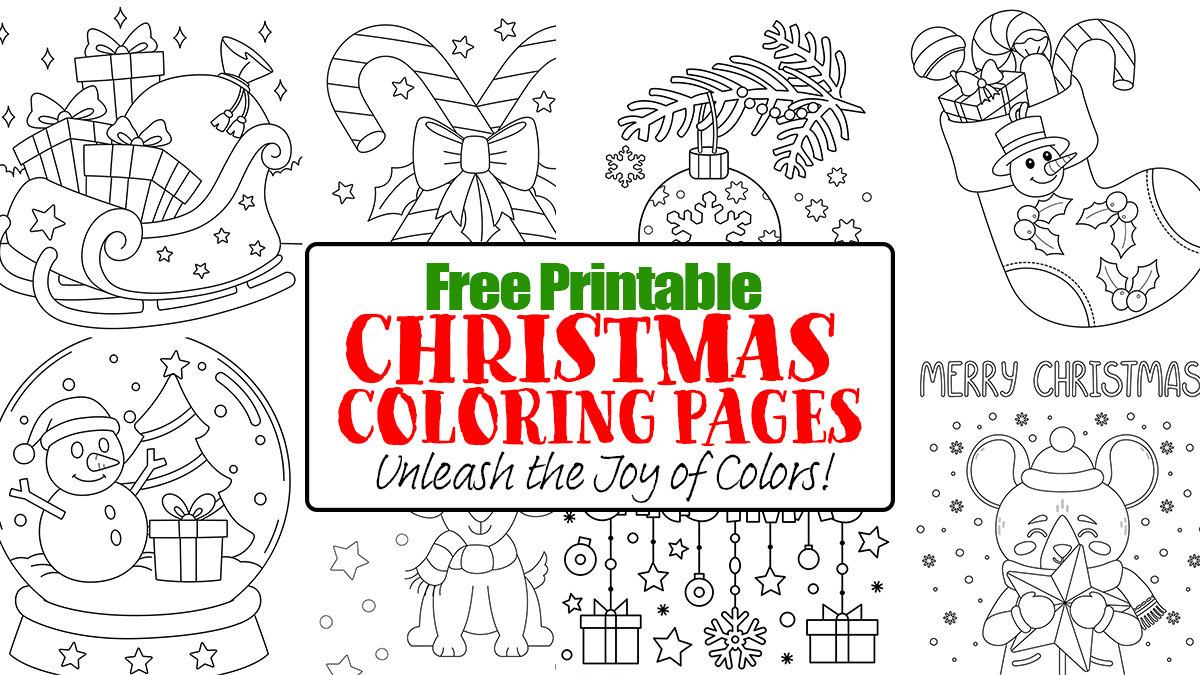 Free printable christmas coloring pages unleash the joy of colors
