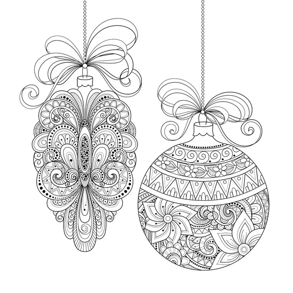 Christmas coloring template stock illustrations