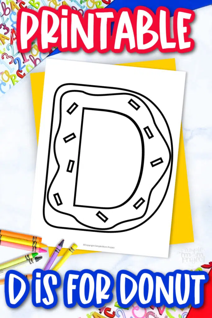 Free printable letter d coloring page â simple mom project