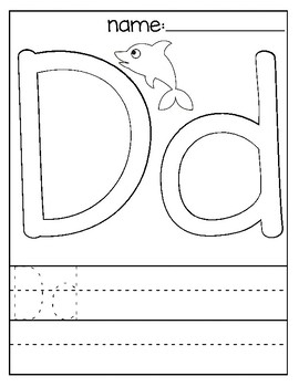 Letter d coloring page by teacher coloring store tpt
