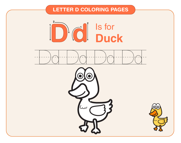 Letter d coloring pages download free printables for kids