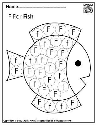 Letter f dot markers free pages letter f lettering letter a crafts