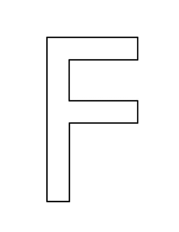 Great letter f printable preschool worksheets coloring pages