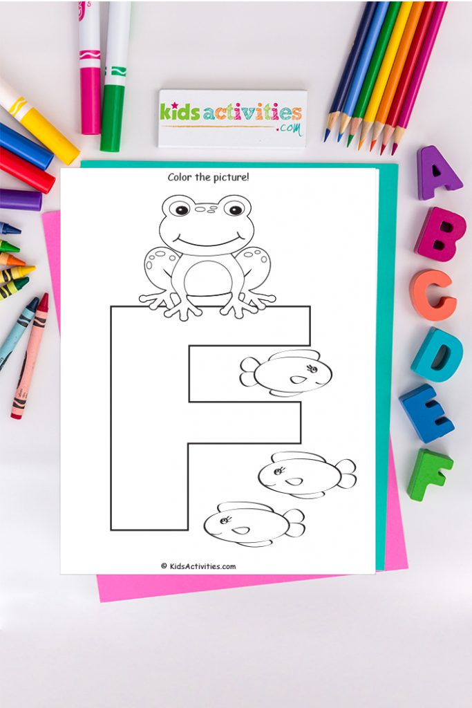 Letter f coloring page free alphabet coloring pages