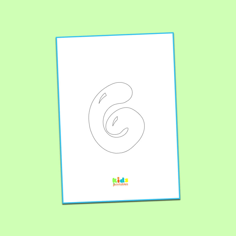 Bubble letter g printable coloring page kids