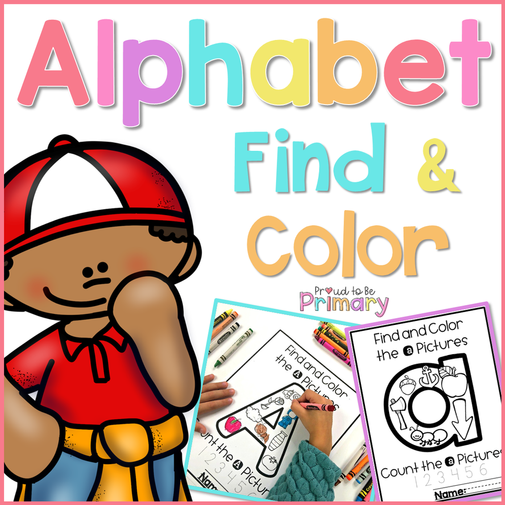 Alphabet picture search letter coloring sheets â proud to be primary