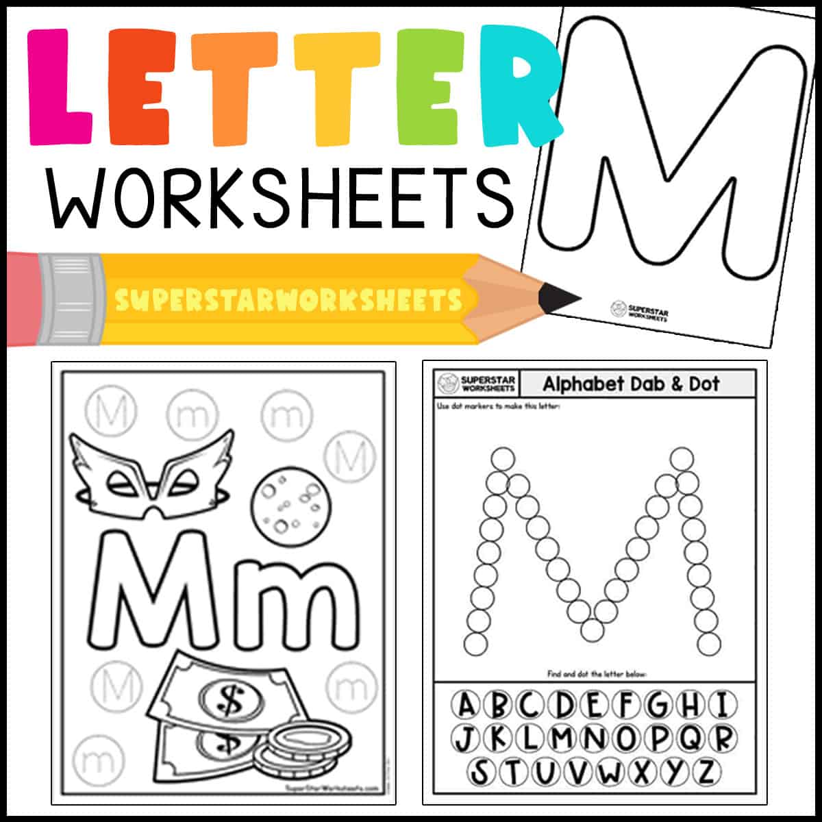 Letter m worksheets