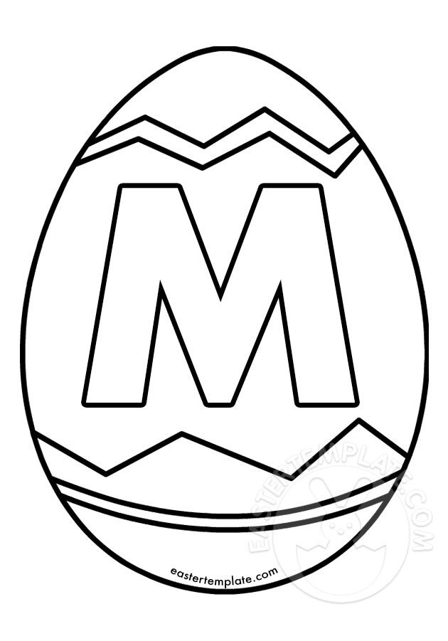 Letter m easter egg