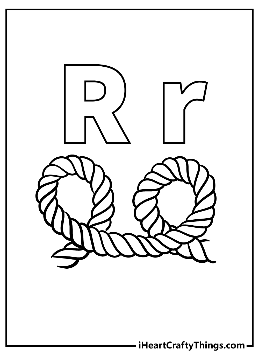 Letter r coloring pages free printables