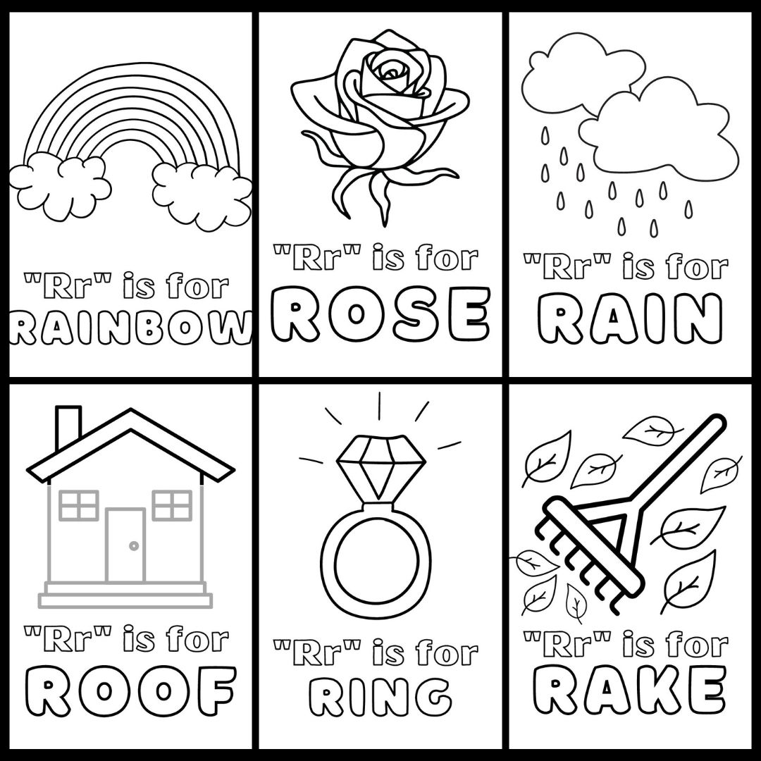 Remarkable letter r coloring pages printable pdf for kids