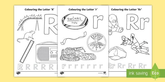 Letter r coloring pages teacher