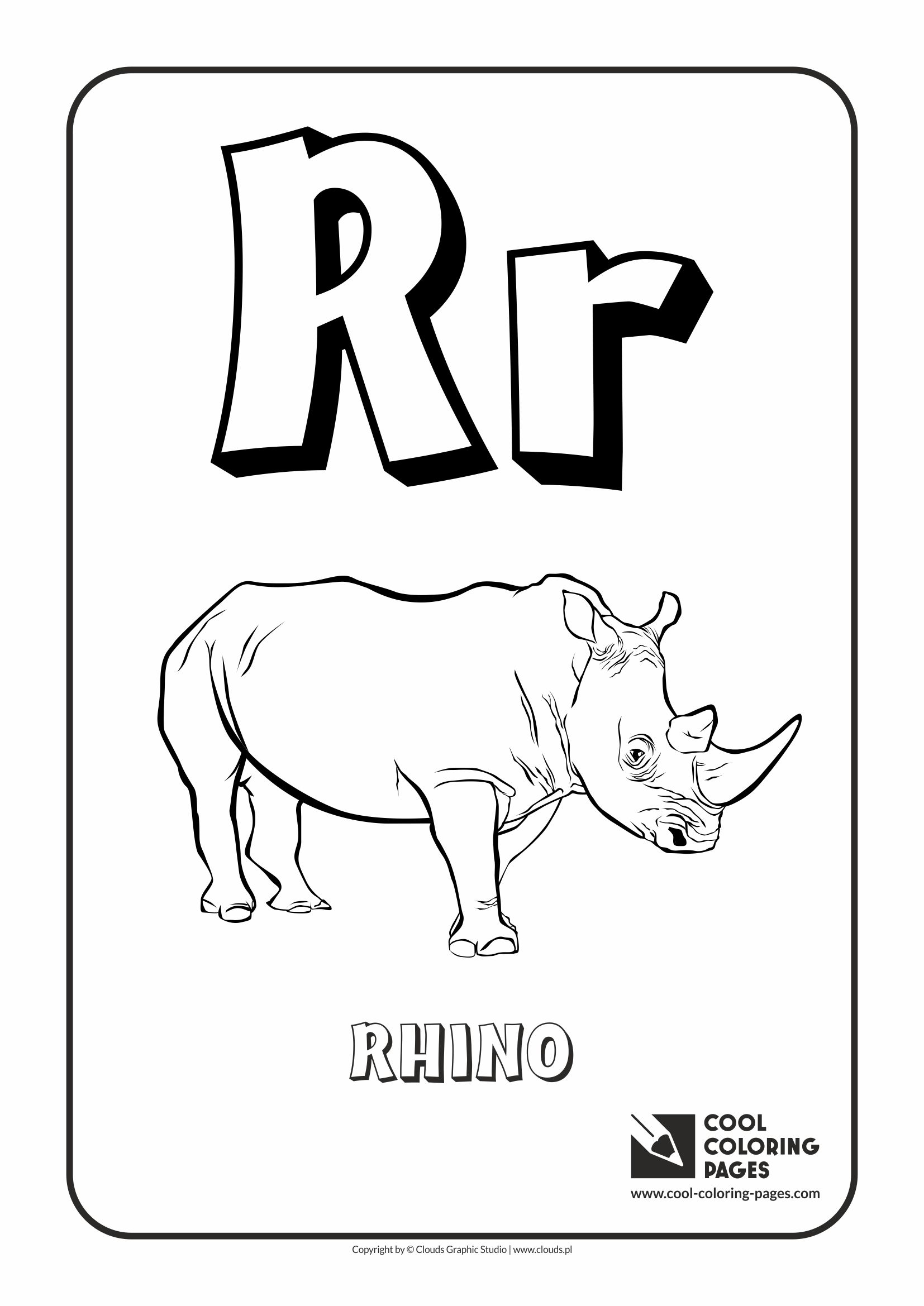 Cool coloring pages letter r
