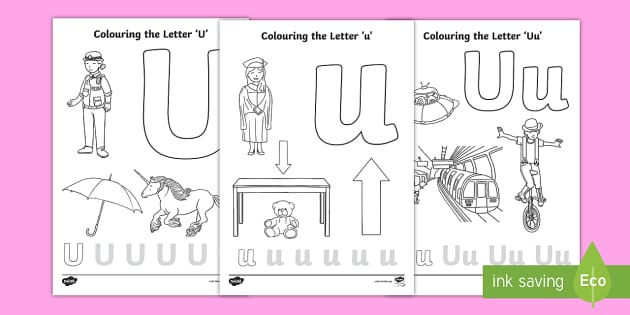 Letter u coloring pages teacher