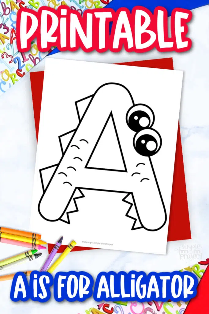 Free printable letter a coloring page â simple mom project