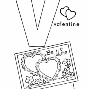 Letter v coloring pages printable for free download