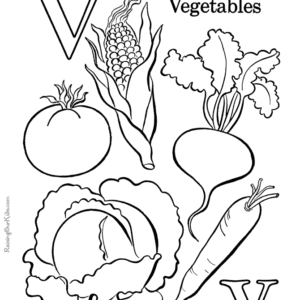 Letter v coloring pages printable for free download