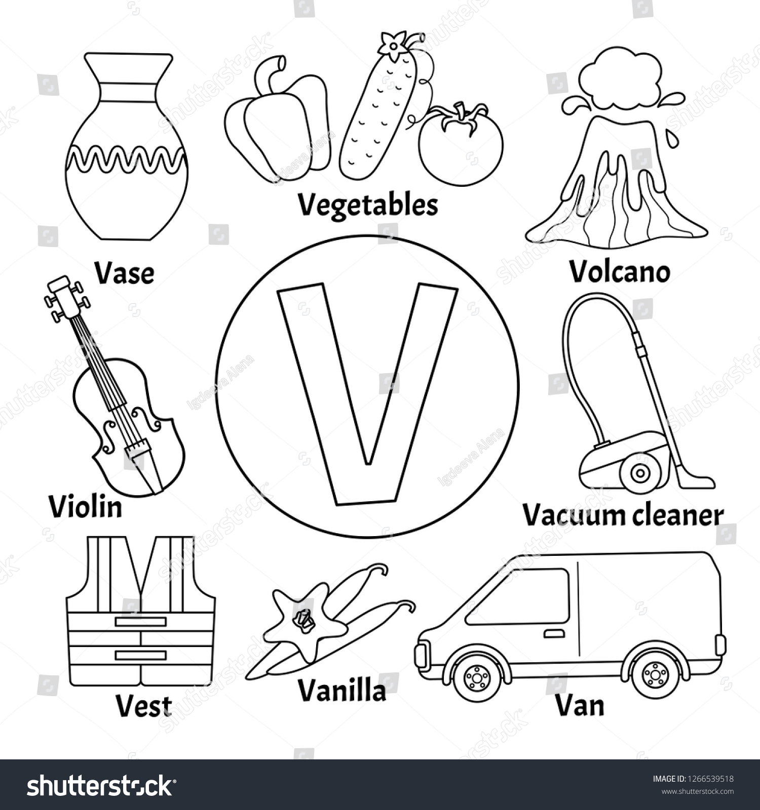 V coloring page images stock photos d objects vectors